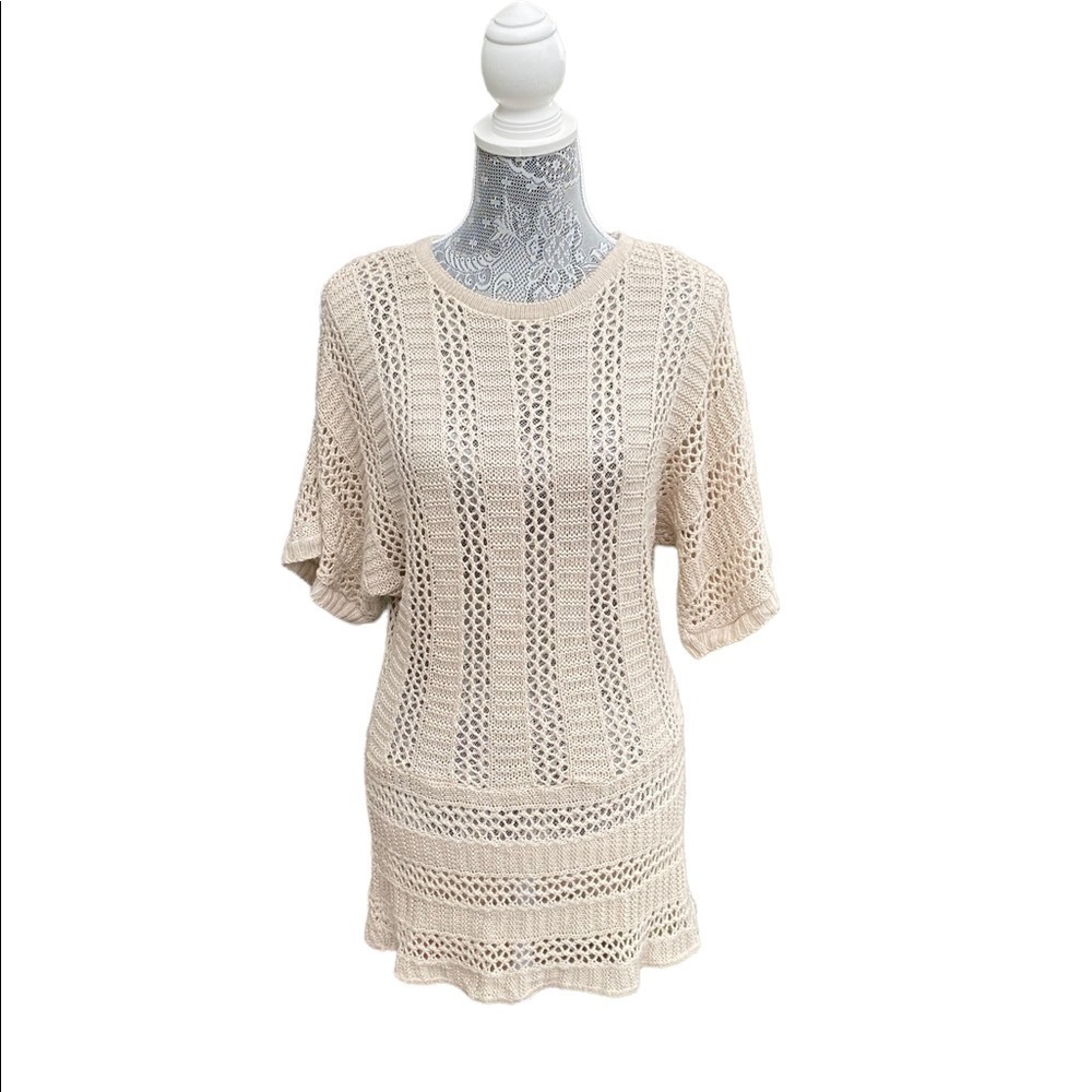 Joseph A short sleeve sweater size L